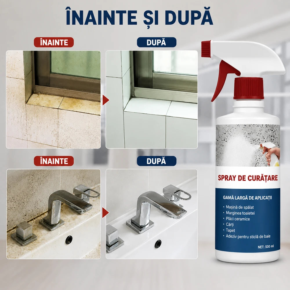 Soluție de Curățare a Mucegaiului din Baie.