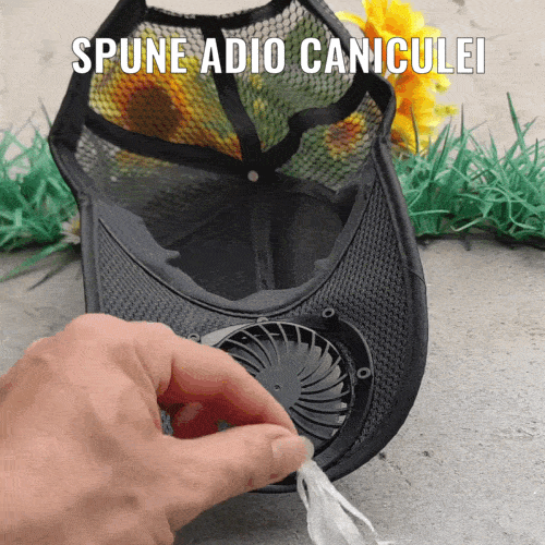 Șapcă Solară cu Ventilator